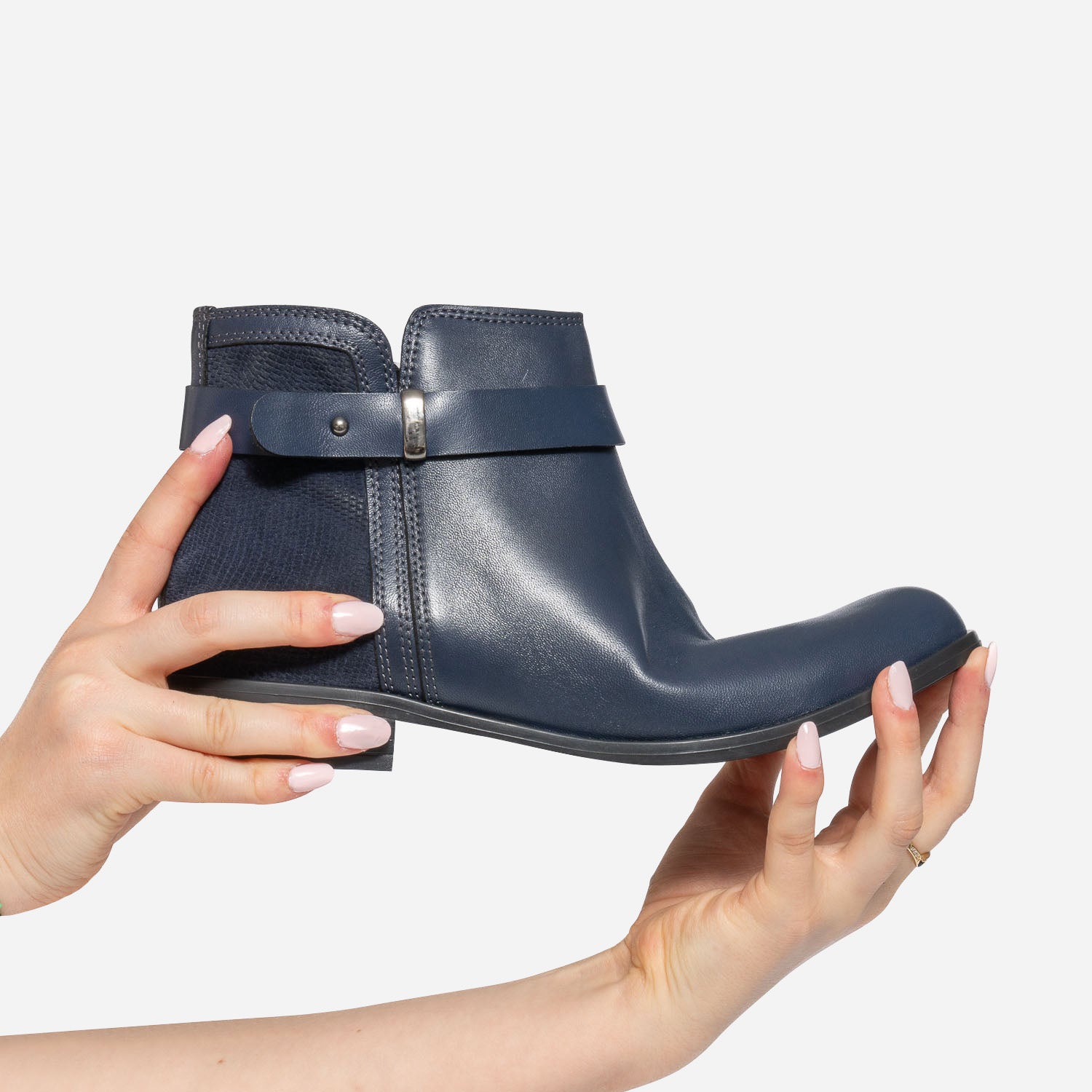 Boots marine bi matière