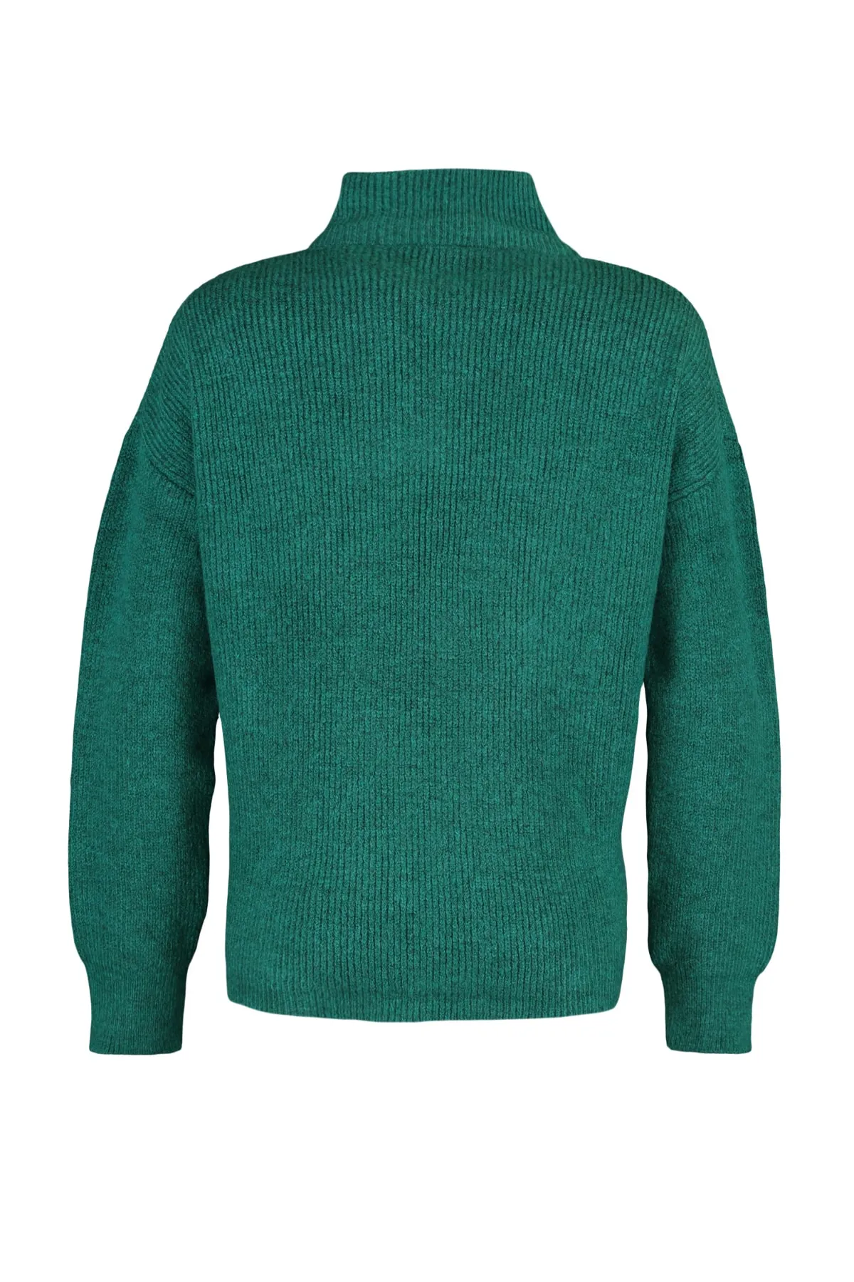 Trendyol Collection  Grüner Strickpullover mit weicher Struktur und Reißverschluss TWOAW20XS0009