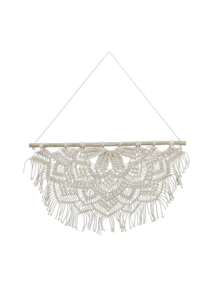 relaxdays Makramee Wandbehang in Creme - (B)60,5 x (H)65 cm günstig kaufen onesize