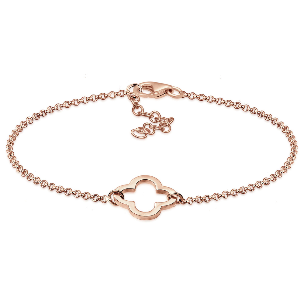 Elli Elli Bracelet Femmes Trèfle découpé symbole en argent sterling 925 Bracelet