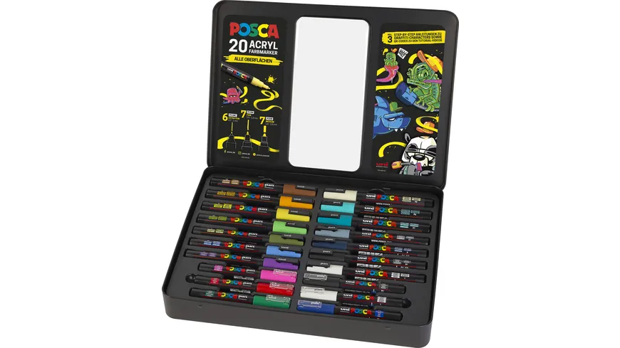 POSCA Marker 20er Set inkl. Anleitungen 100-160-413