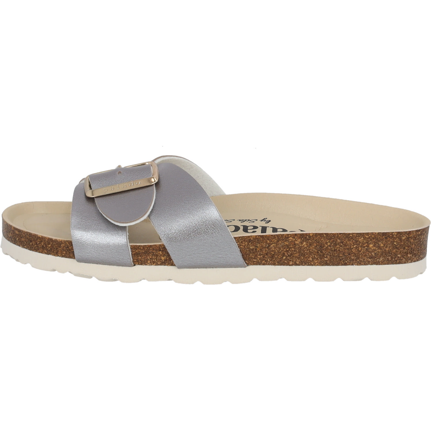 Palado Tinos BEGS by Sila Sahin, Pantoletten, Damen, Grau Metallic