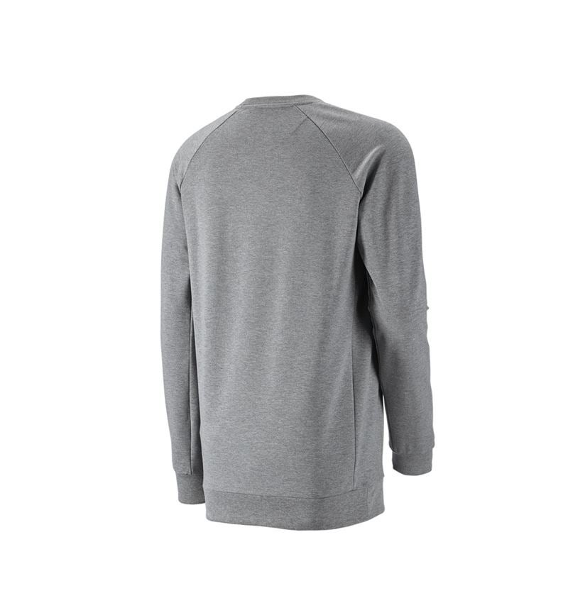 e.s. Sweatshirt cotton stretch, long fit