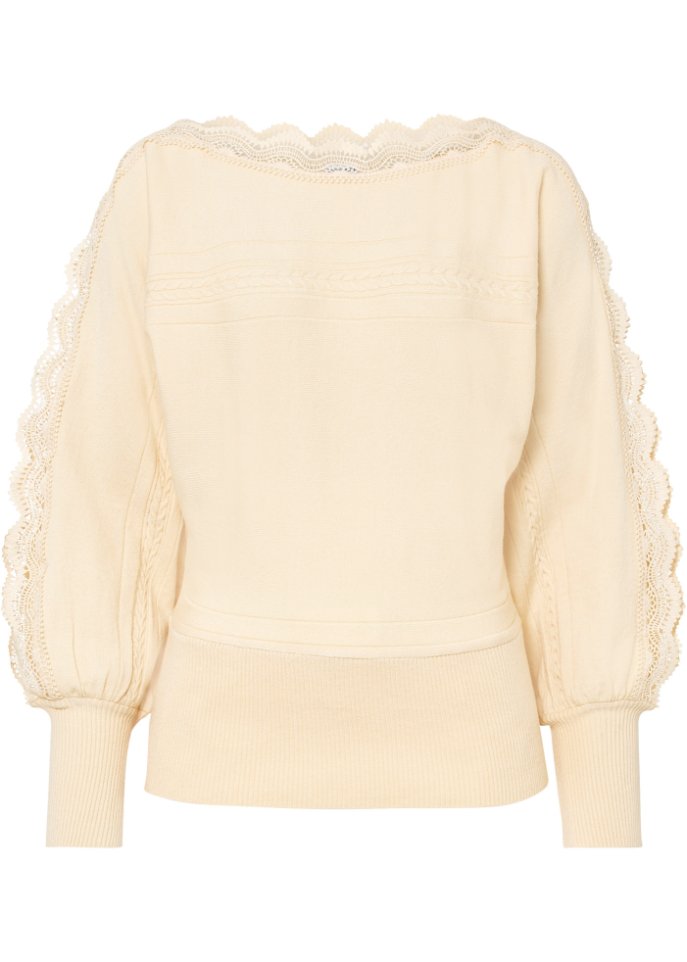 Pullover mit Spitze