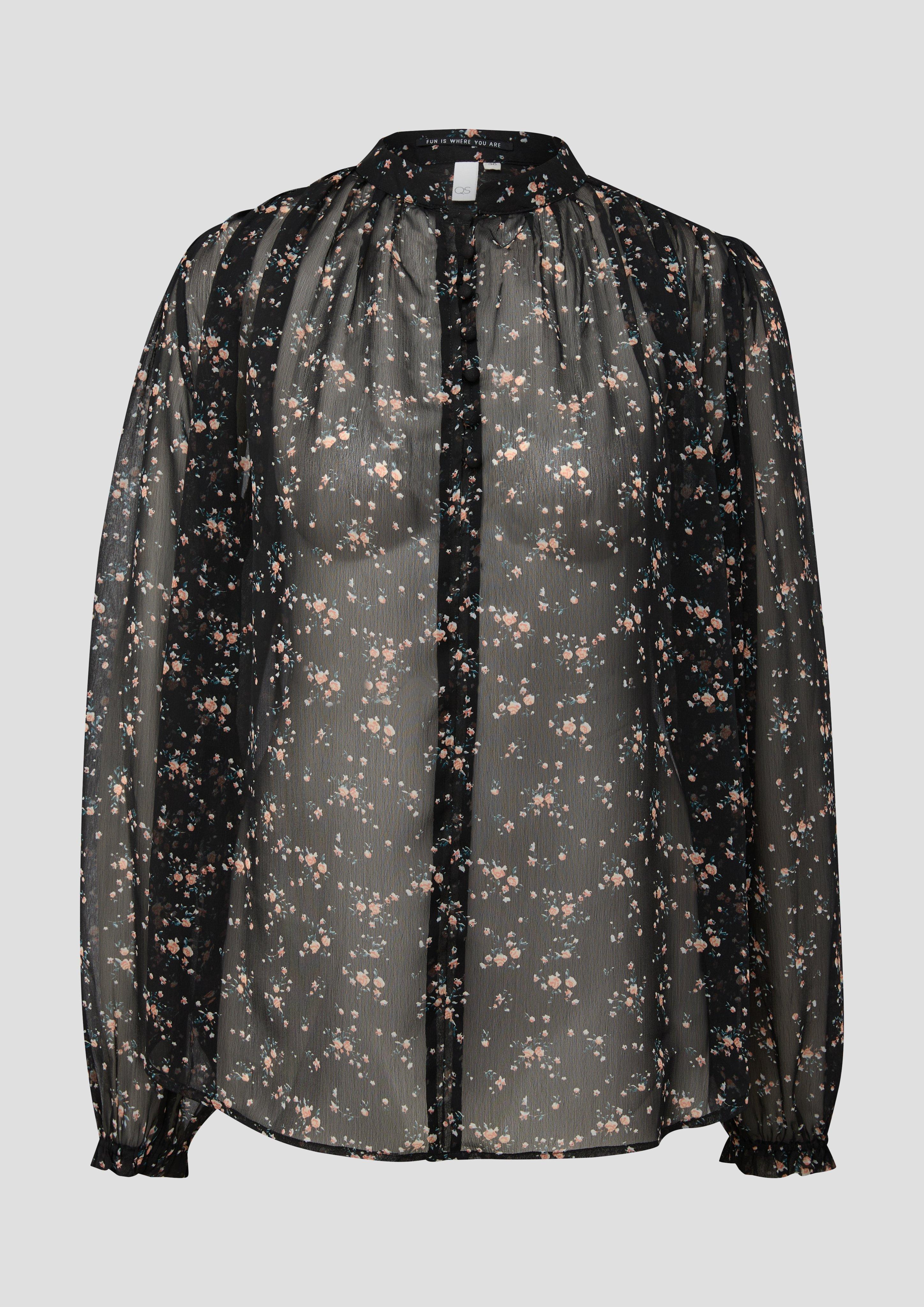 Chiffon-Bluse mit Knöpfen  2143498-99A1