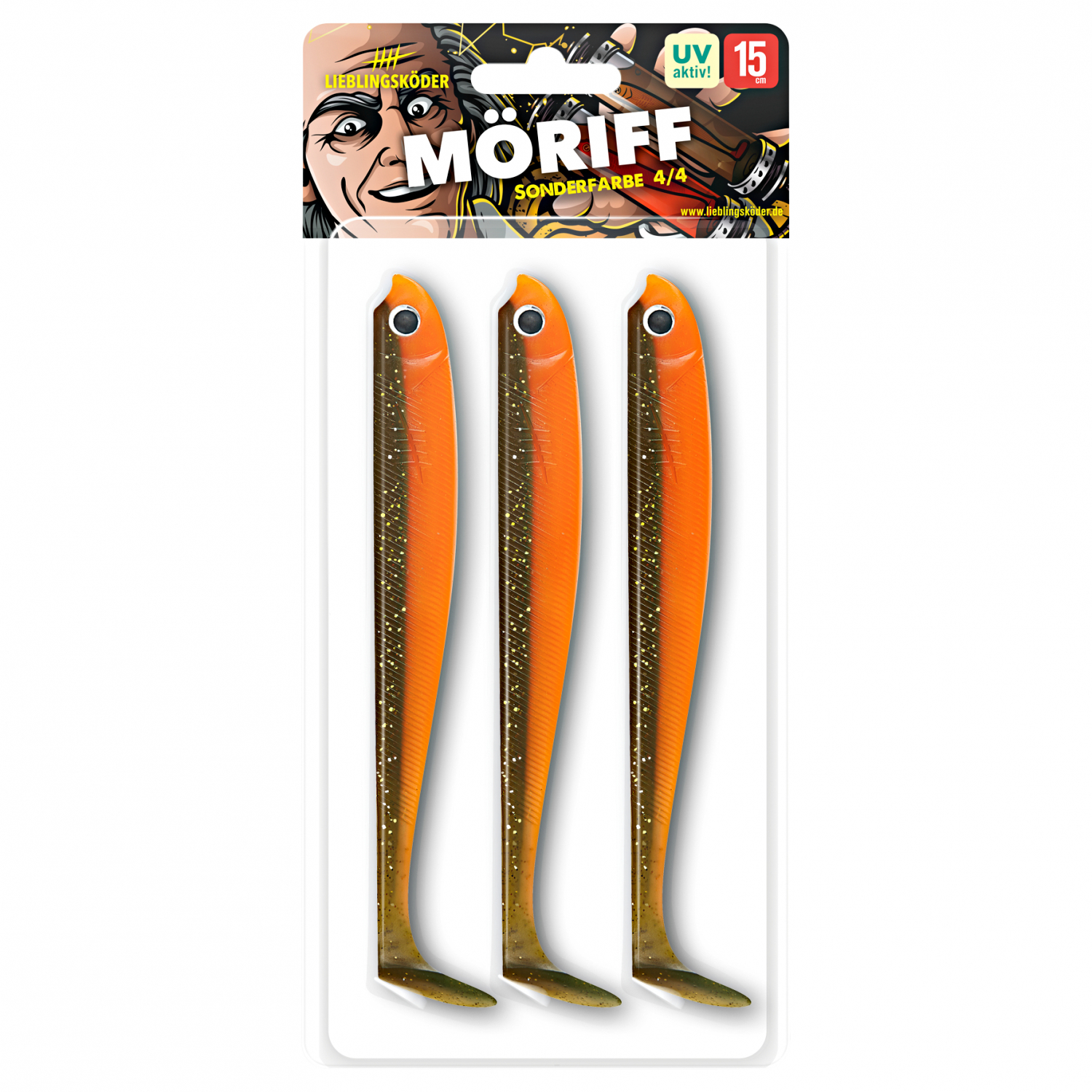 Lieblingsköder Gummifisch Hechtköder (15 cm, MöRiff)