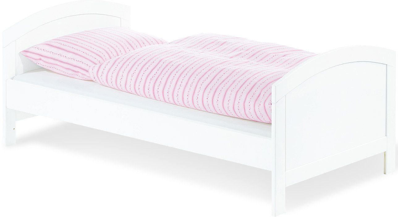 Pinolino® Babyzimmer-Komplettset Laura, breit groß, (Set, 3-St., Kinderbett, Schrank, Wickelkommode), mit Kinderbett, 3-trg. Schrank und breiter Wickelkommode
