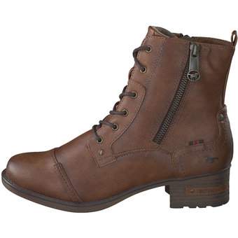 Mustang Schnürstiefelette in braun