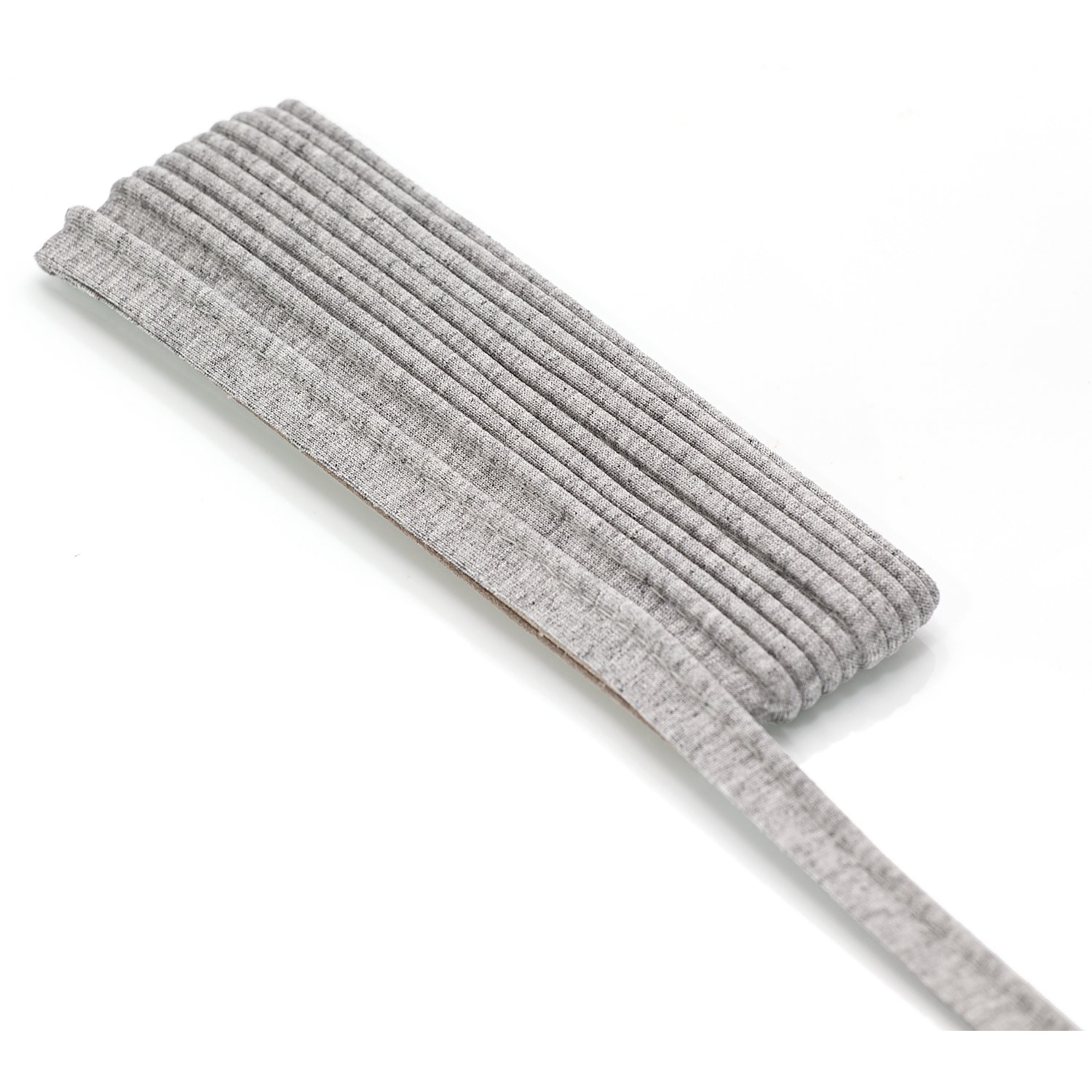 buttinette Jersey-Paspelband, hellgrau, 3 mm Ø, 3 m