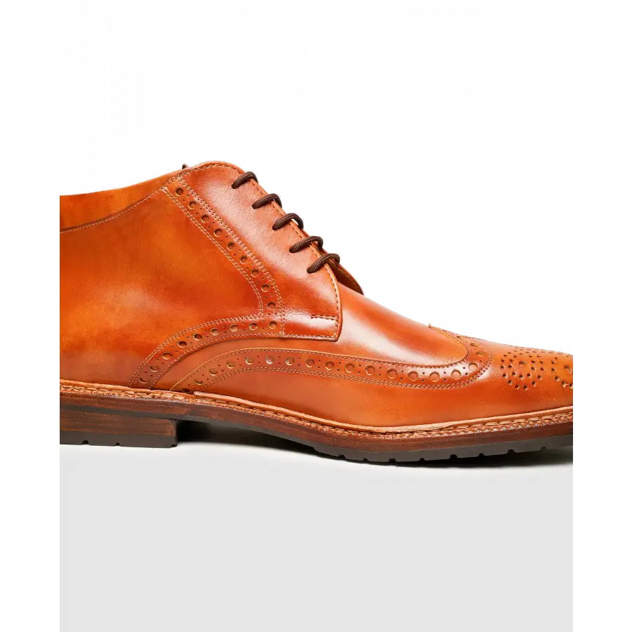 Heinrich Dinkelacker - Stiefeletten GENF H FULL-BROGUE TC Toscana calf - beige