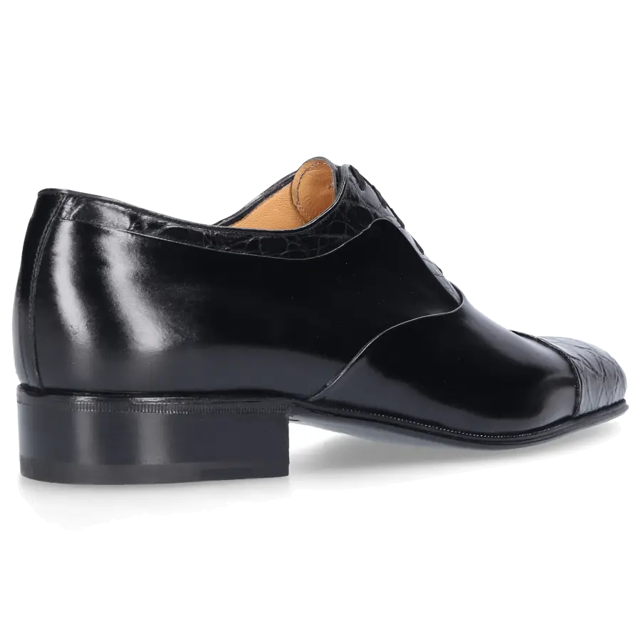 Artioli - Businessschuhe Oxford SHANTUNG Alligatorleder - schwarz
