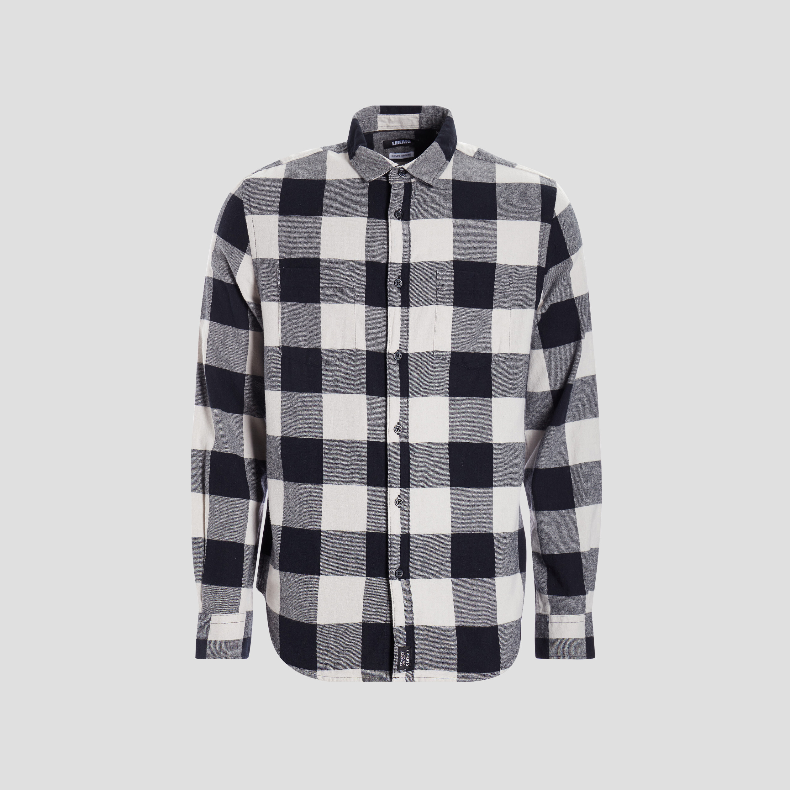 Chemise droite manches longues ecru homme | La Halle