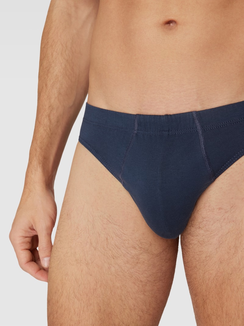 Slip mit elastischem Bund im 2er-Pack in dunkelblau