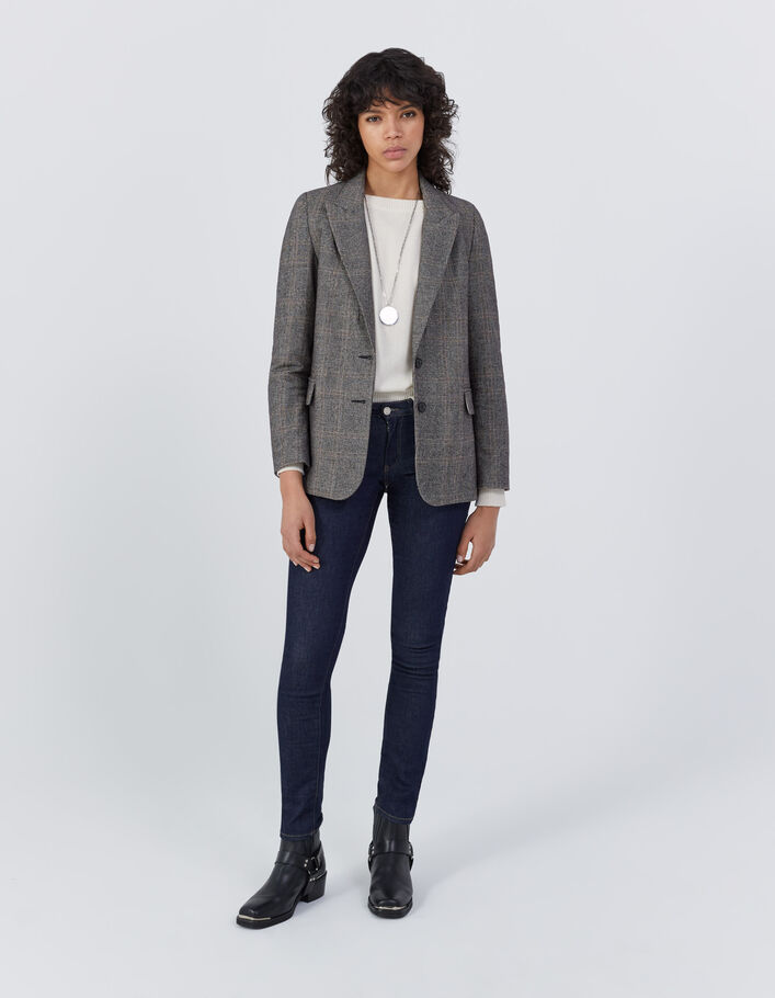 Jean SLIM taille basse brut femme