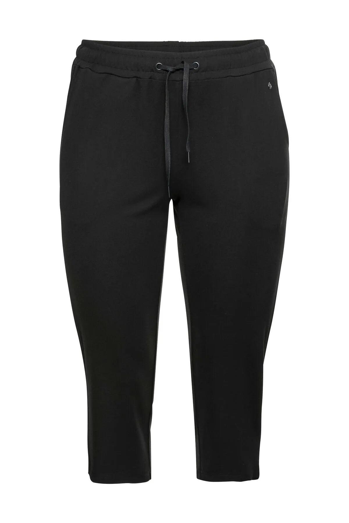 Sheego  Kurze Sporthose - Schwarz - Mittlerer Bund