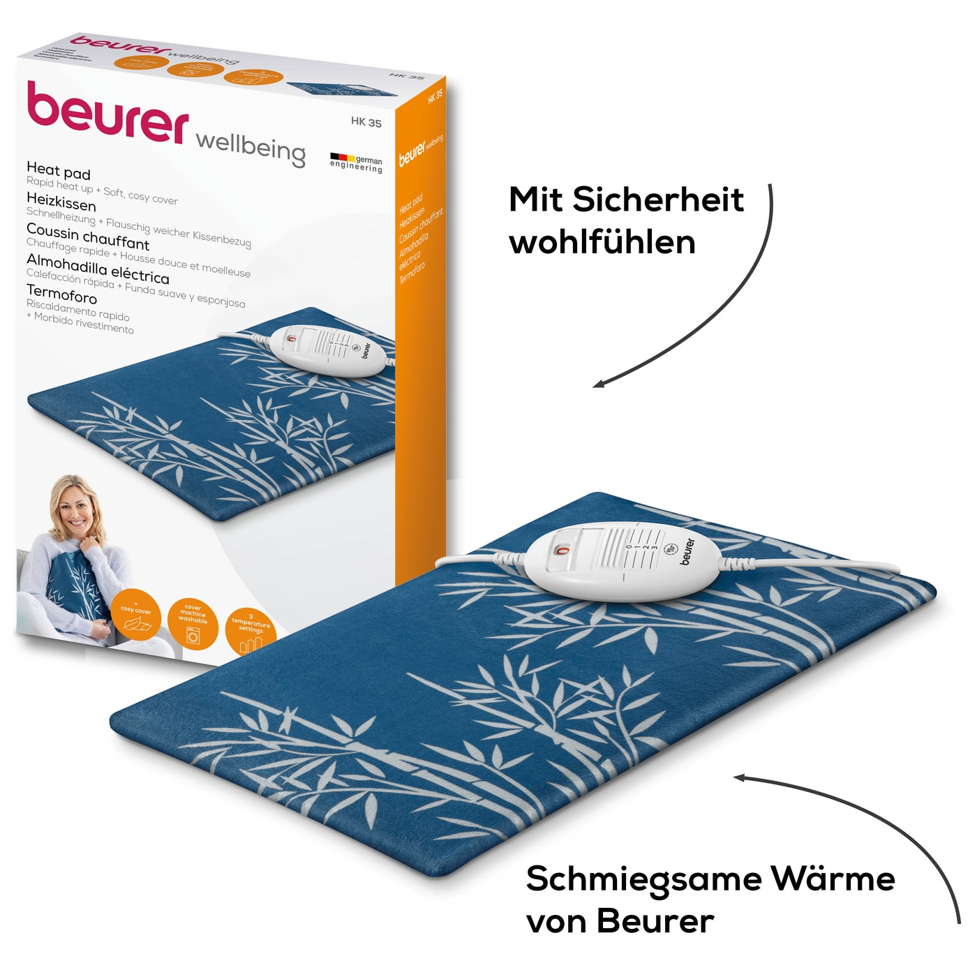 Beurer Heizkissen HK 35-Schnelle und wohltuende Wärme