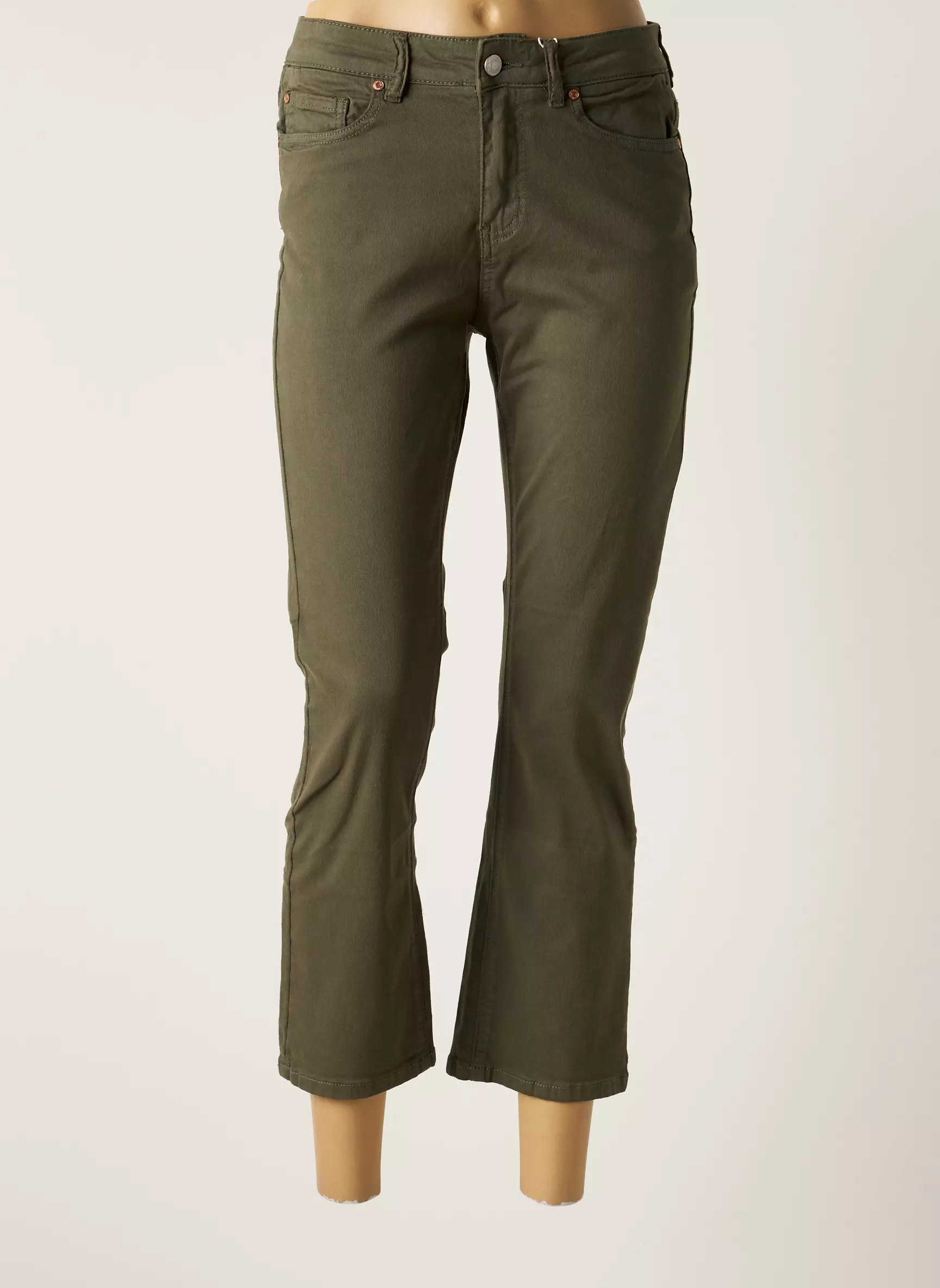Mkt Studio Pantalon7 8 Femme couleur vert