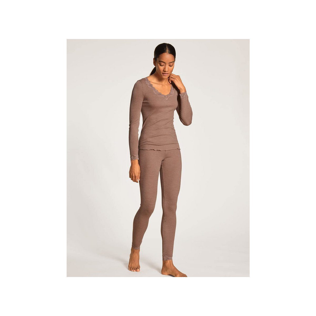 CALIDA Shorts braun regular (1-tlg)
