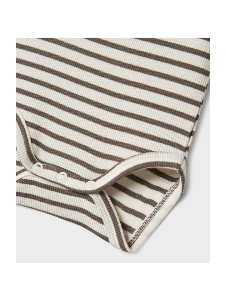 name it Rib Baby Body Kurzarm in Beige günstig kaufen