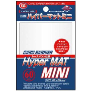 Schutzhüllen KMC Small Sleeves Hyper Mat White 62x89mm (60)