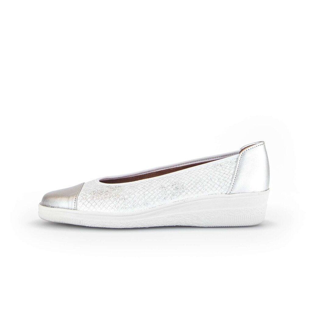 Gabor comfort Sportliche Ballerina silber