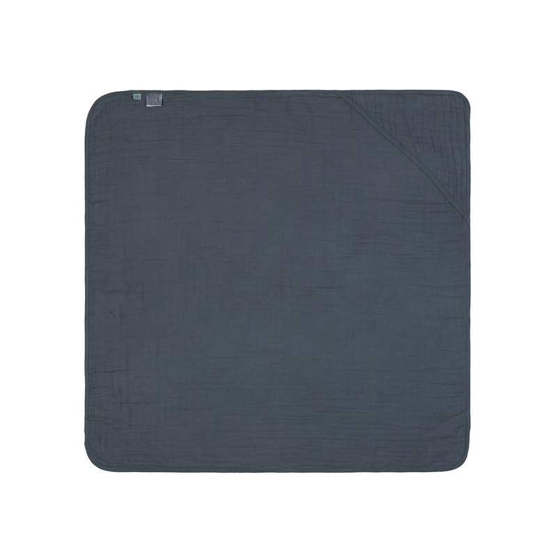Cape de bain en mousseline bleu marine Lässig