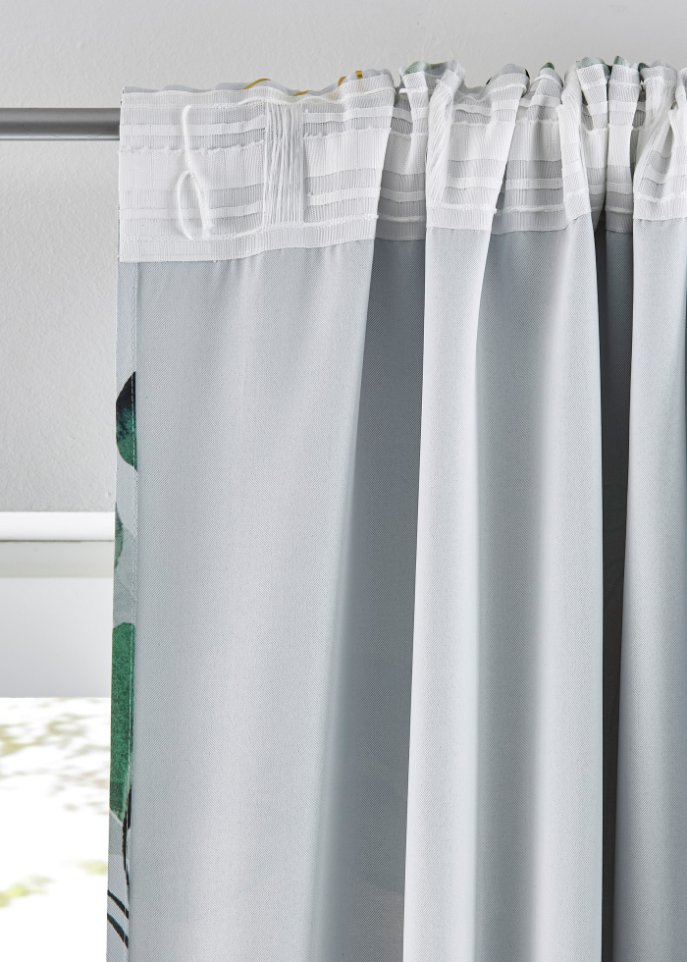 Verdunkelungsvorhang mit recyceltem Polyester (1er Pack)