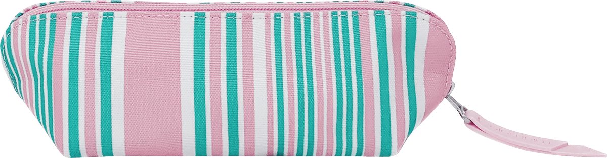 Kosmetiktasche rosa/grün Streifen, 1 St