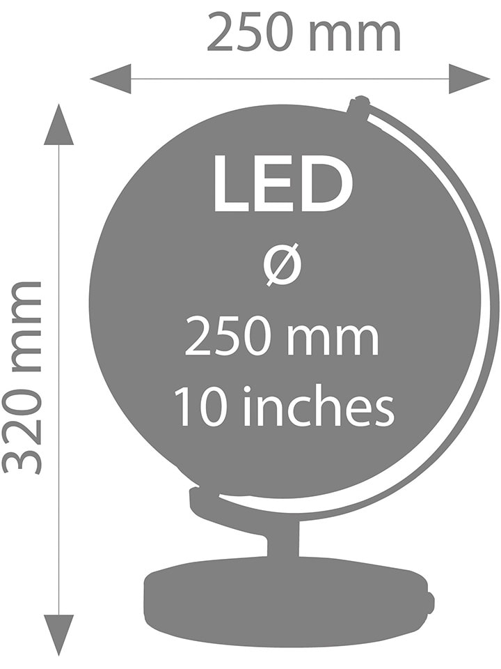 Troika Sternzeichen-Leuchtglobus - Ø 25 cm günstig kaufen onesize