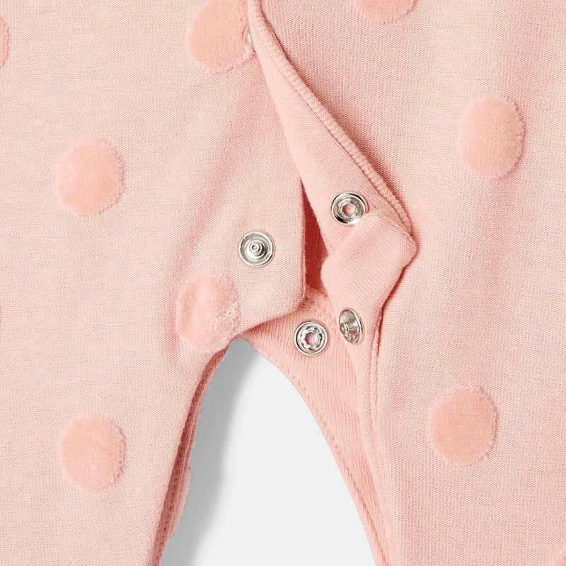 Dors-bien en velours dévoré rose naissance Absorba