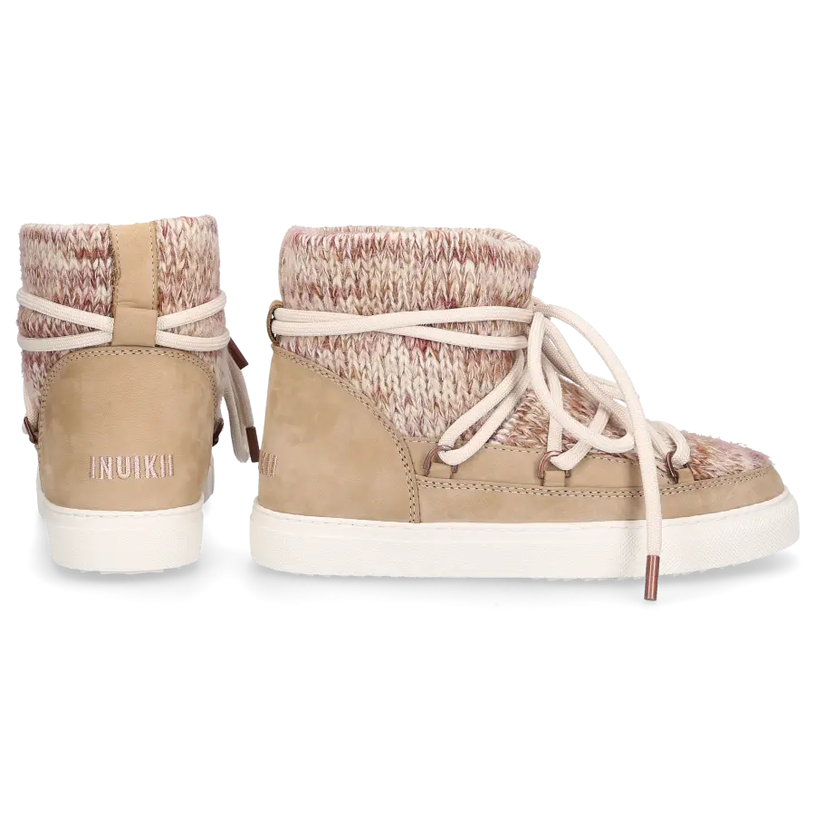 INUIKII - Stiefeletten LANA gefüttert - beige