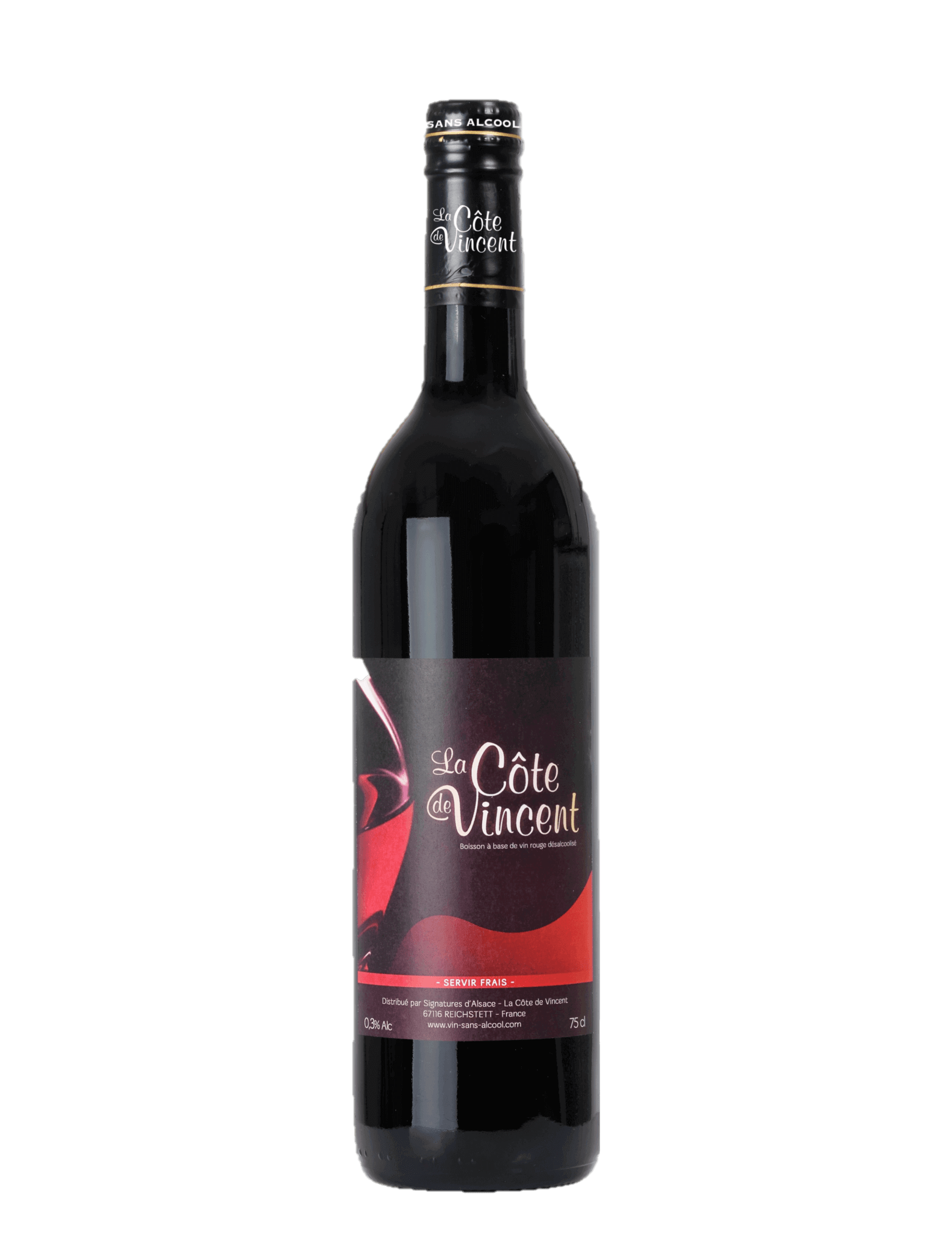 La Côte de Vincent : Grenache-Merlot-Carignan désalcoolisé 0.5% - Gueule de joie 0.5° |  75 cl