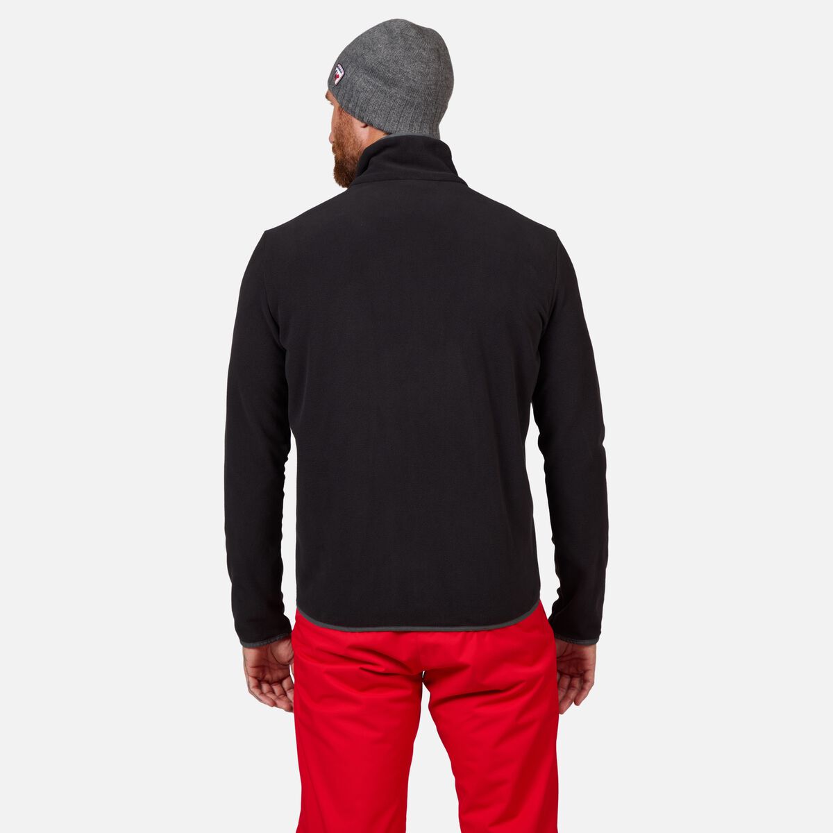 Herrenfleecejacke mit durchgehendem Reißverschluss Strawpile