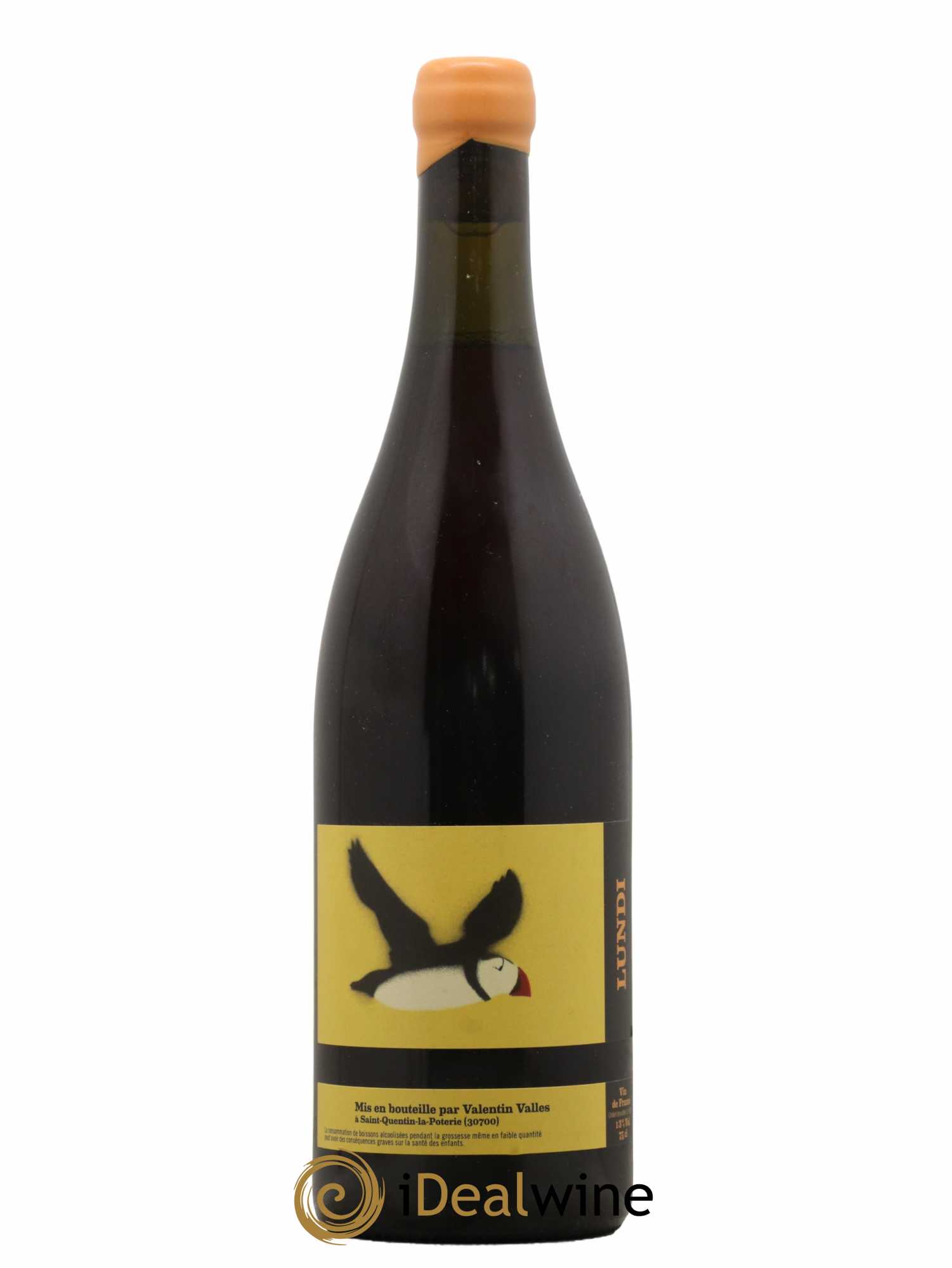 Vin de France Lundi Valentin Vallés  2018 - Lot de 1 Bouteille
