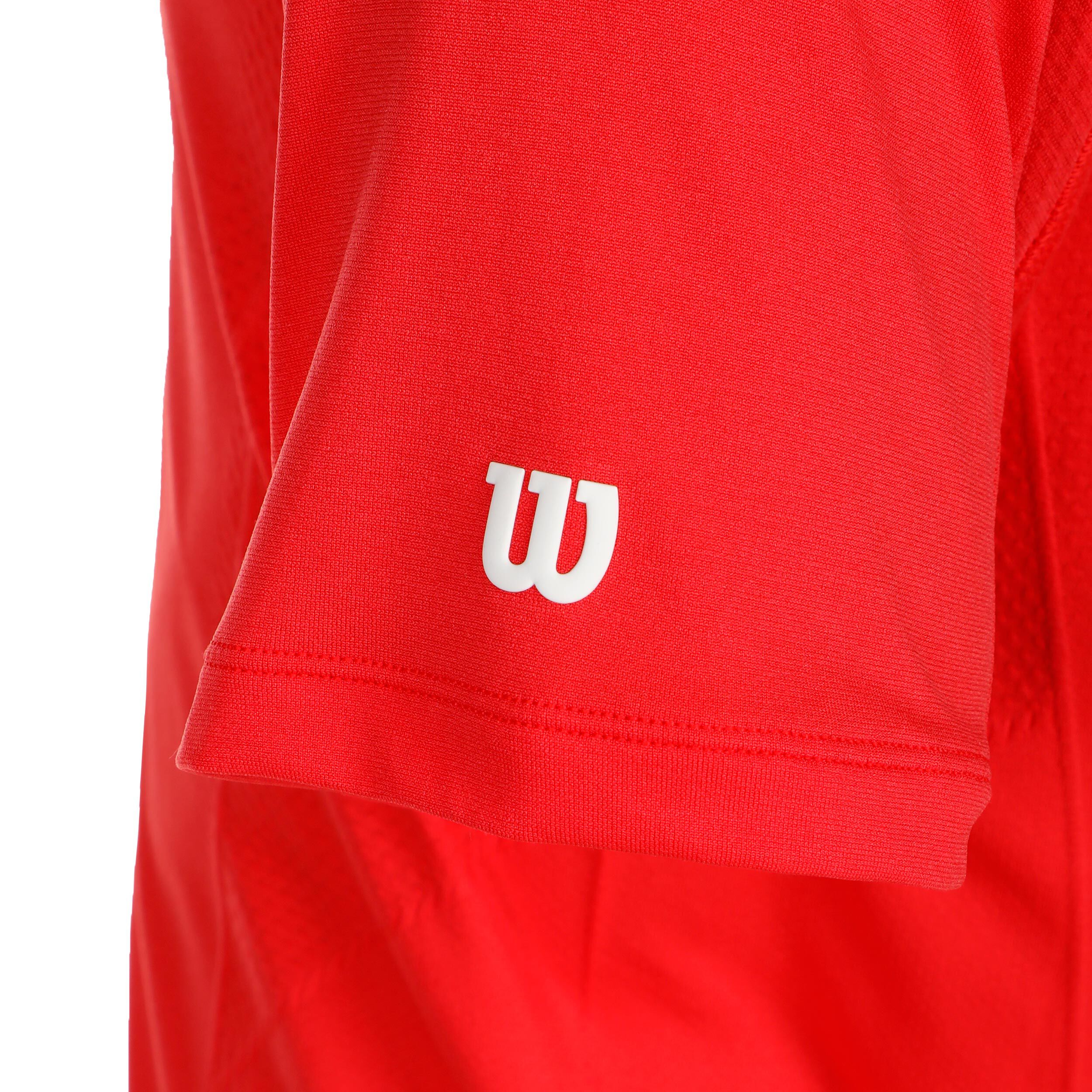 Team Players Seamless Crew T-Shirt Herren - Rot