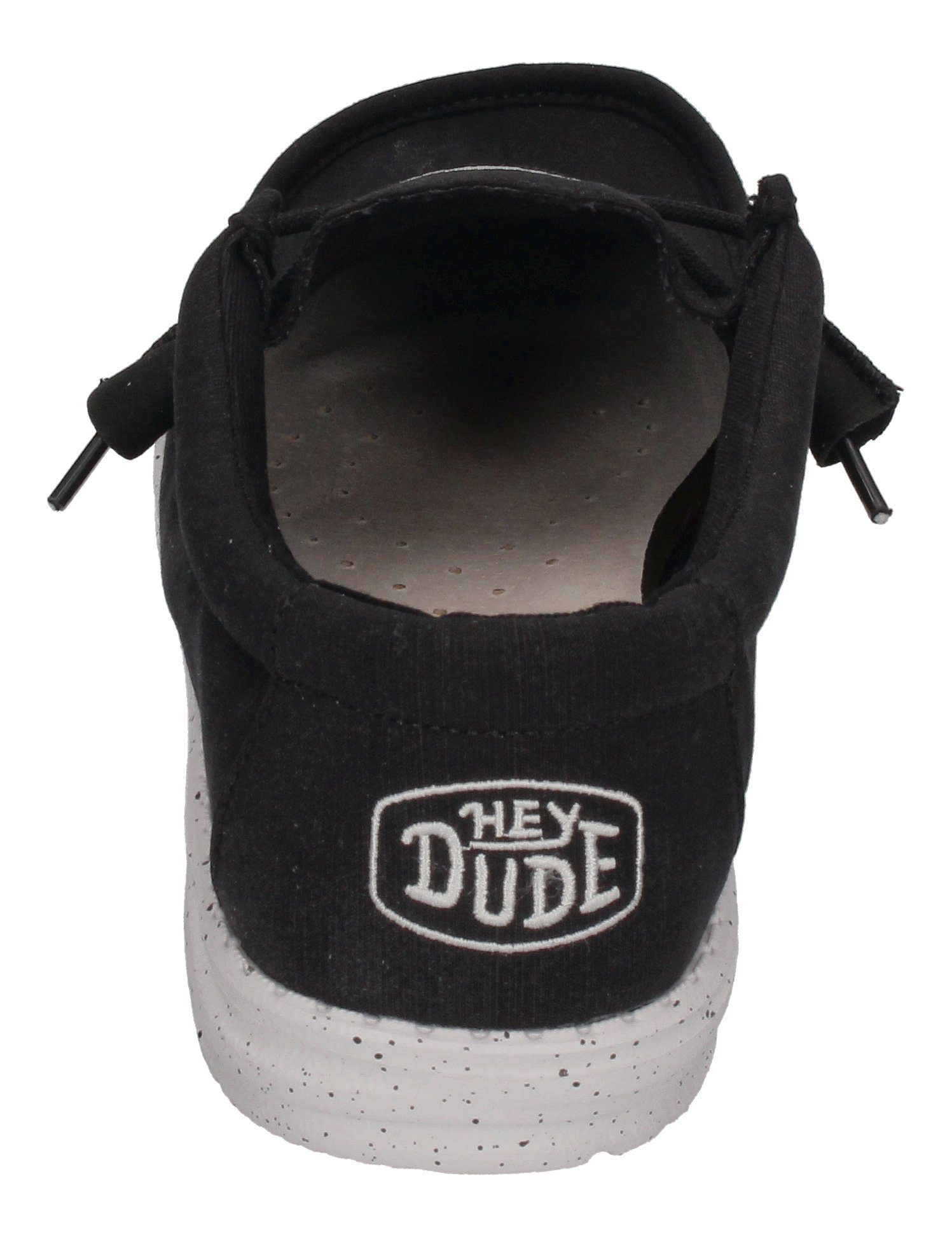 Hey Dude WALLY SLUB CANVAS Schnürschuh Black