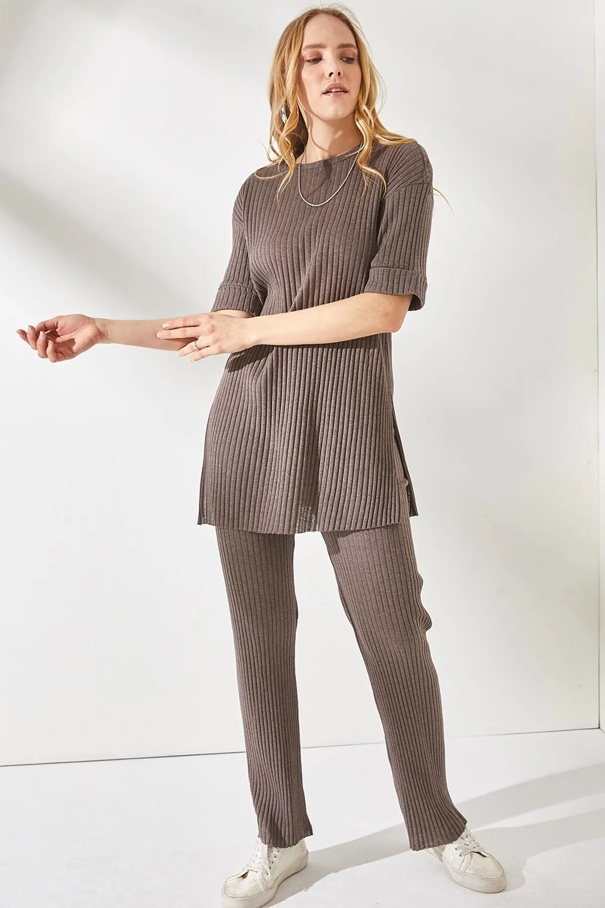 Olalook  Zweiteiler - Braun - Regular Fit