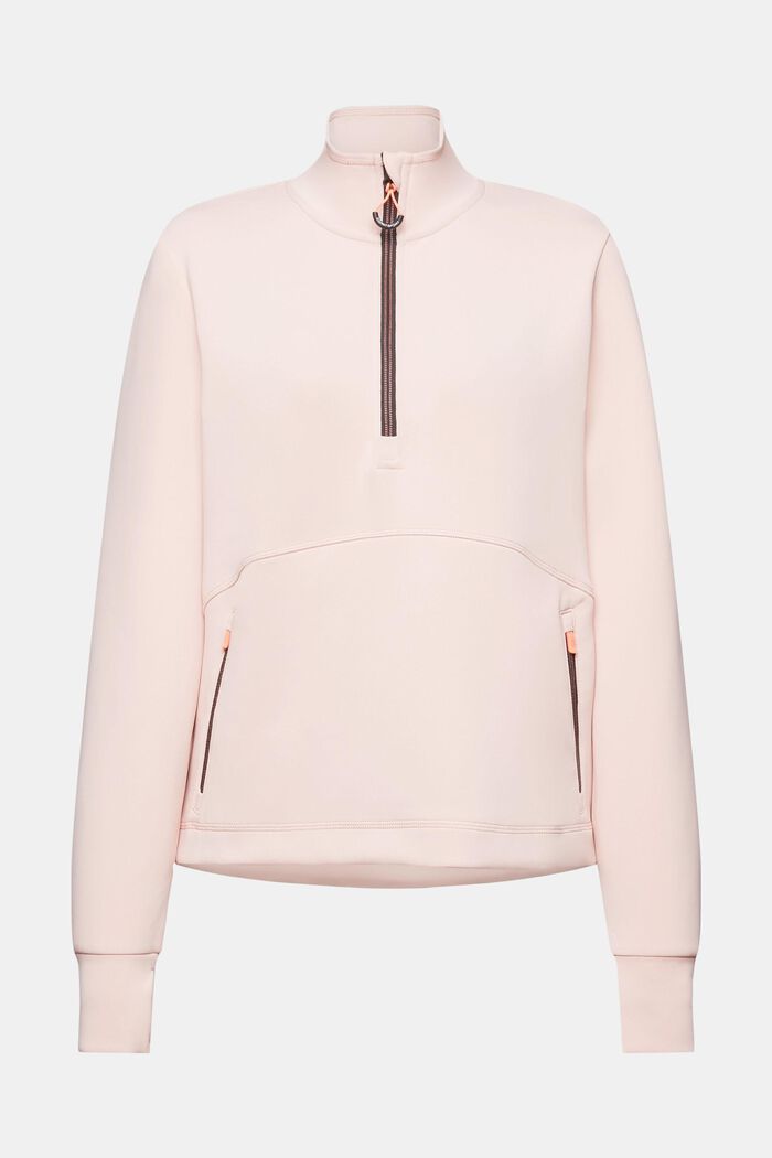 Active-Sweatshirt mit halblangem Reißverschluss