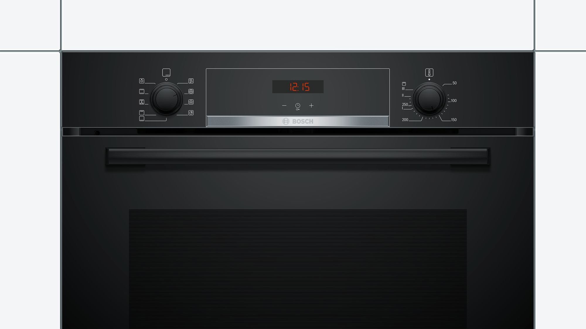 BOSCH Backofen-Set Backofen Teleskopauszug mit PKM Induktionskochfeld schwarz autark 60cm, mit 1-fach Teilauszug