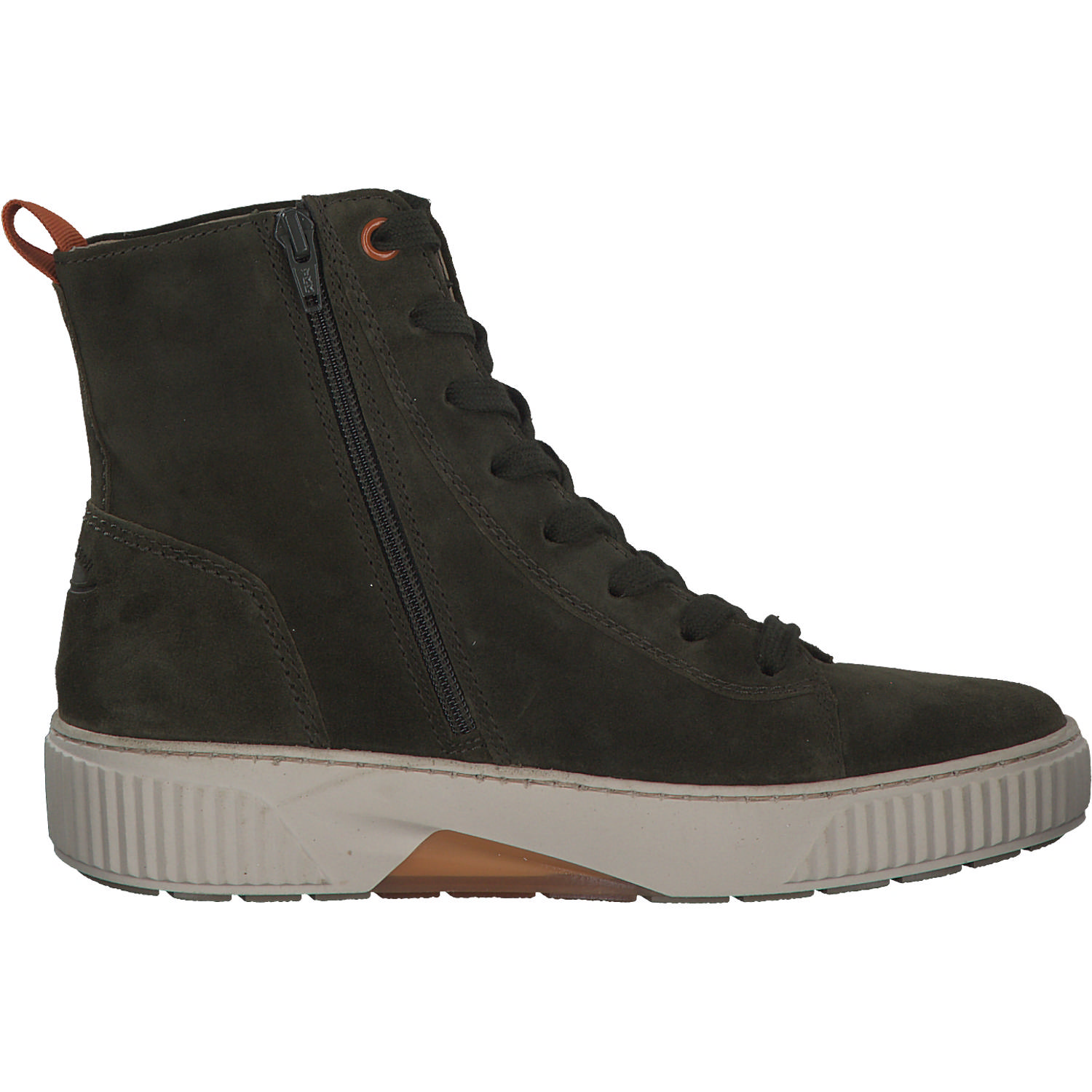 Gabor 96.805, Schnürstiefeletten, Damen, bosco/orange