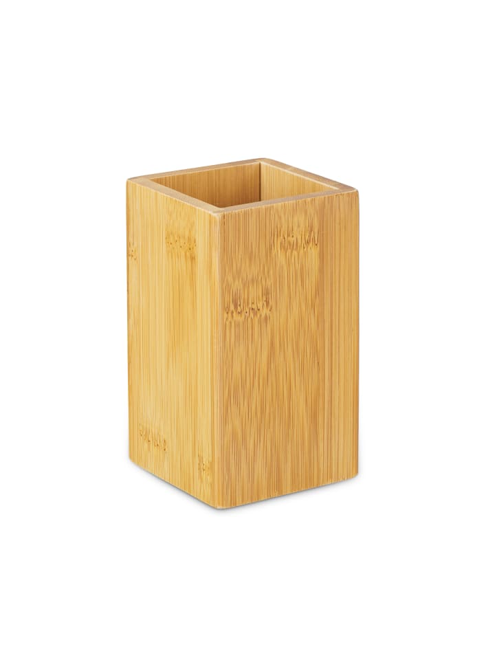 relaxdays Zahnputzbecher in Natur günstig kaufen onesize