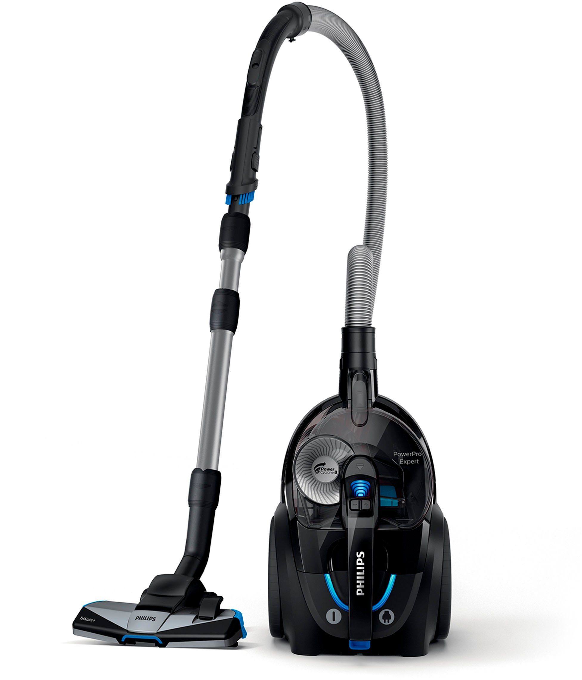 Philips Bodenstaubsauger FC9741/09, 900 W, beutellos, mit 2,0 l Fassungsvermögen und Tri-Active+-Düse