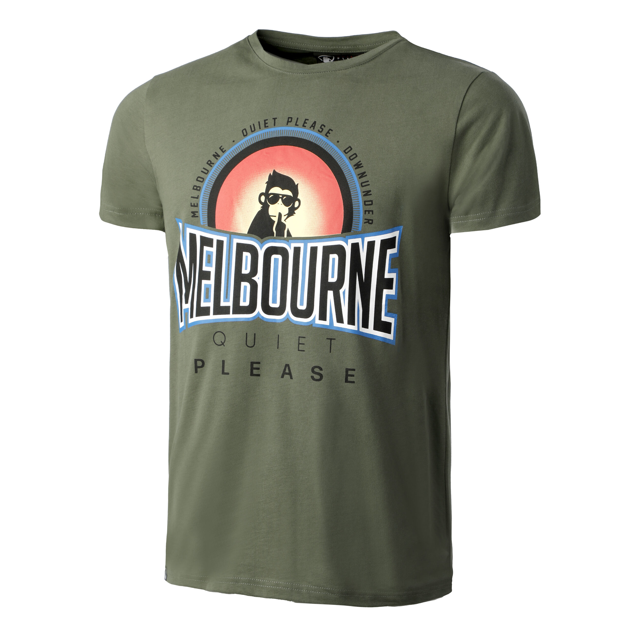 Melbourne Sunrise T-Shirt Herren - Khaki, Mehrfarbig