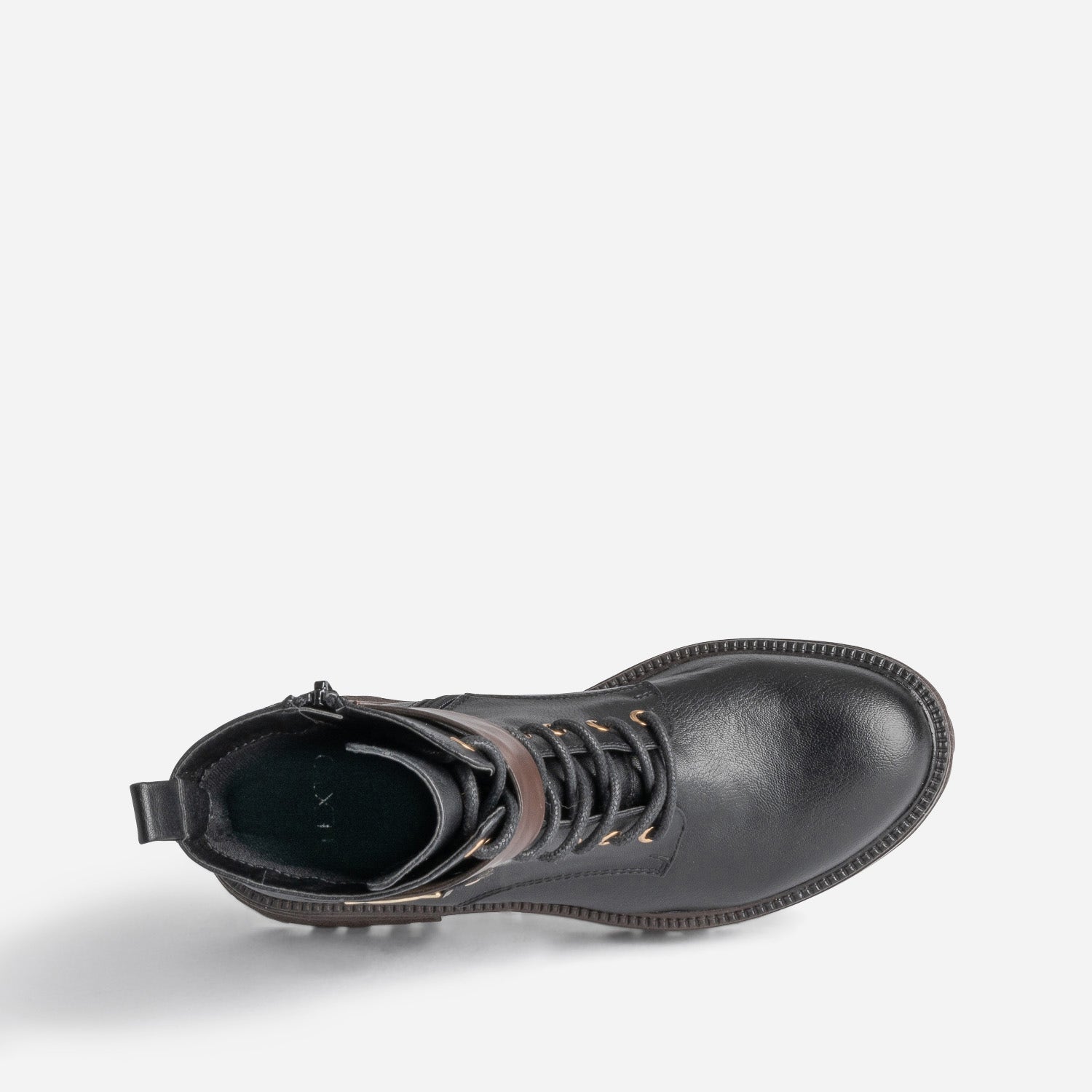 Bottine TEXTO noire et marron