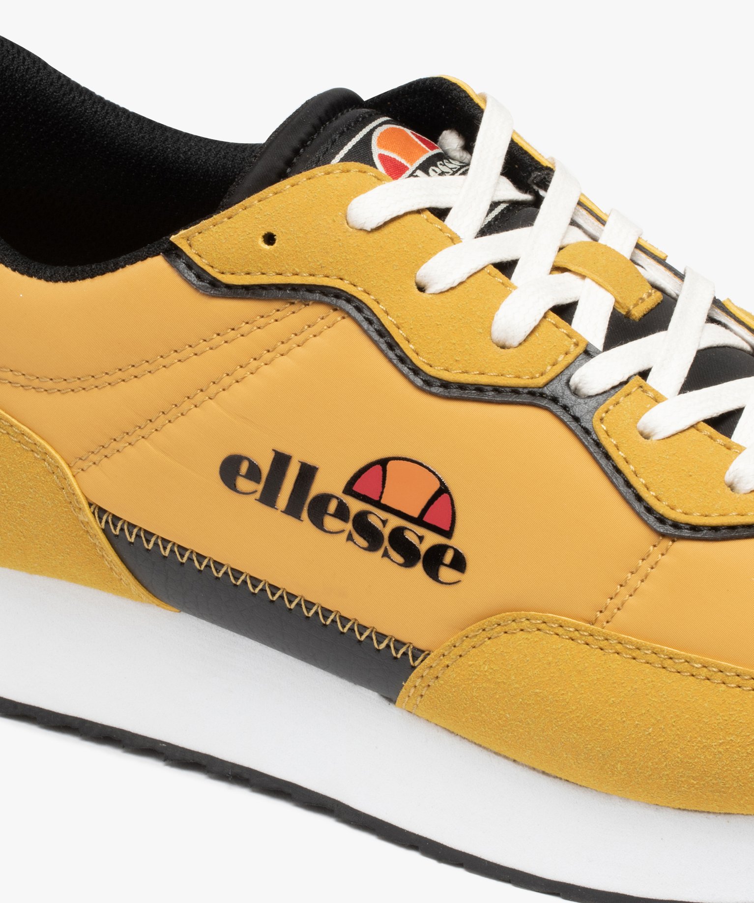 Baskets homme à lacets bi-matière - Ellesse jaune | GEMO