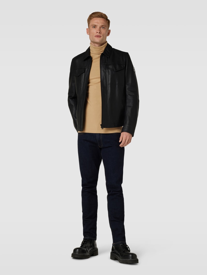 Longsleeve mit Rollkragen in beige