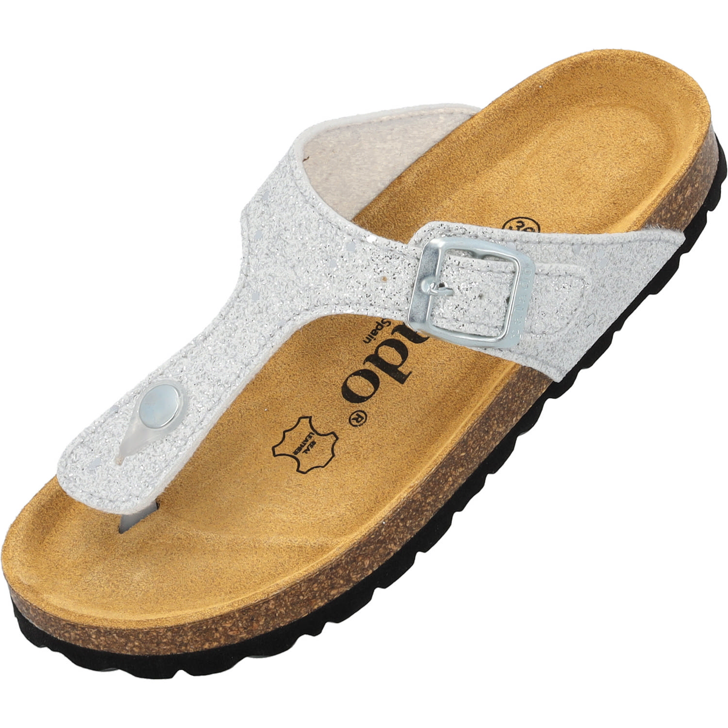 Palado Kids Kos G Glitzer, Zehentrenner, Kinder, Weiß