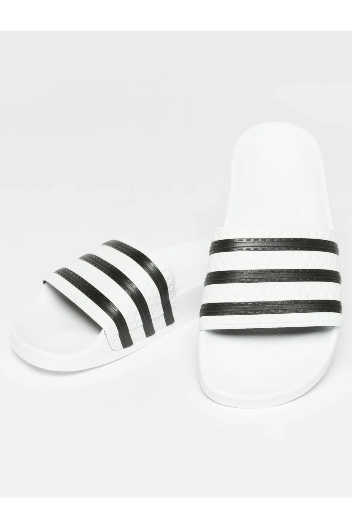 adidas  Pantolette - Weiß - Flacher Absatz