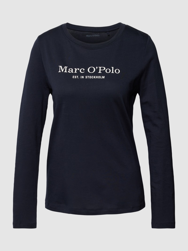 Longsleeve mit Statement-Print Modell 'MIX N MATCH' in dunkelblau