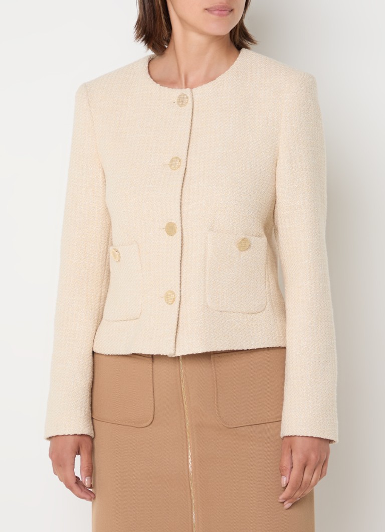 Jachetă din tweed și lurex de Claudia Sträter